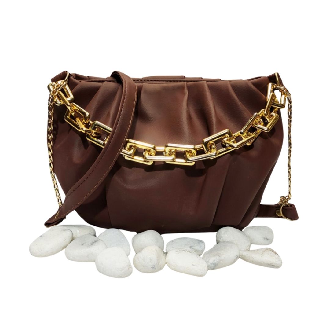 Hand bags for girls with Stylish Golden chain And Long strap