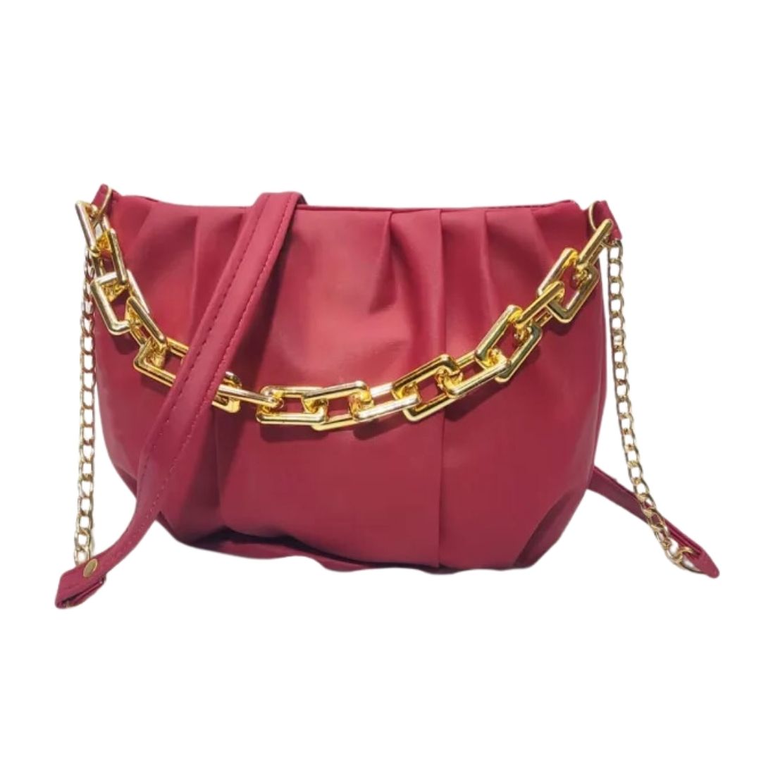 Hand bags for girls with Stylish Golden chain And Long strap